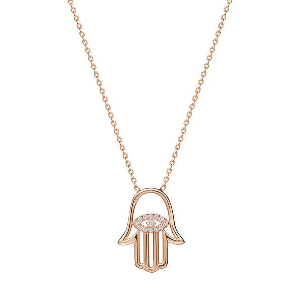 Hamsa deals pendant diamond