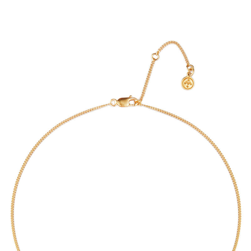 September Birthstone Necklace - 18 karat gold vermeil on sterling silver, lapis lazuli
