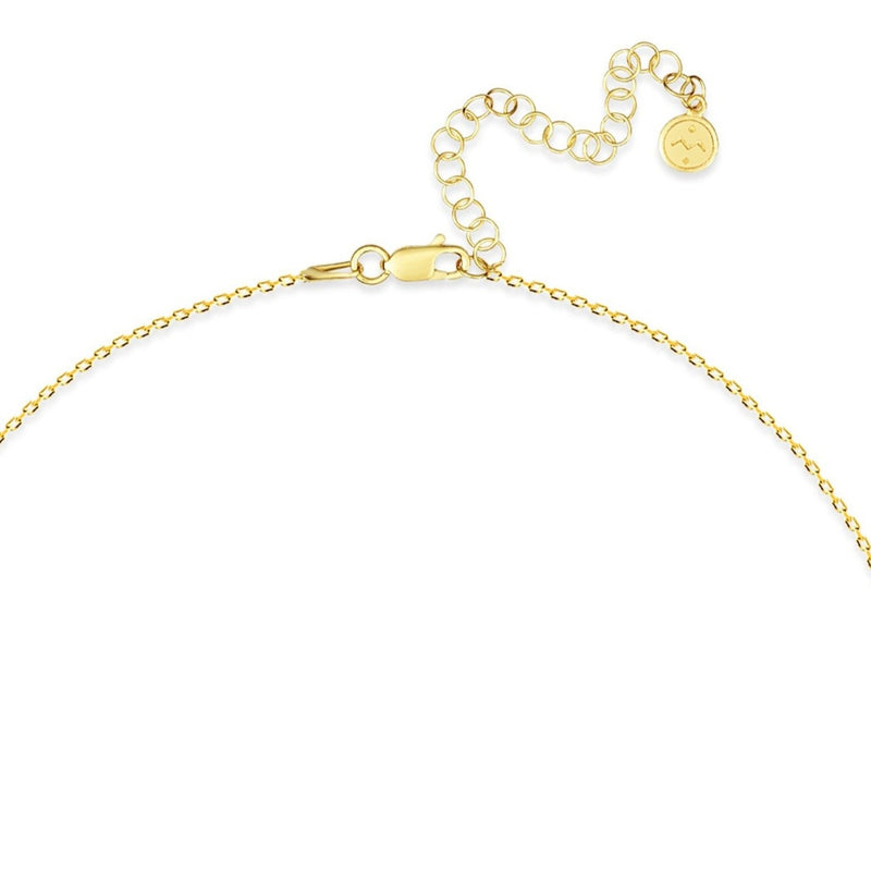 Rainbow Gold Necklace - 18 karat gold vermeil on sterling silver, zirconia stones