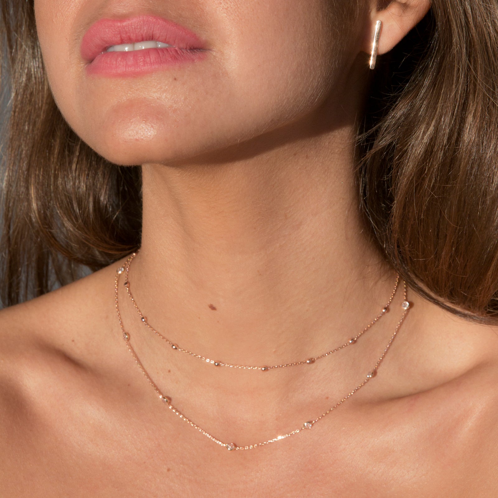 14 Karat Gold Ball Chain Necklace - Jewelry Gift for Her – MOSUO